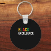 ブラックエクセレンス黒誇りを持った キーホルダー (正面)