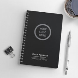 ブラックエグゼクエレガントティブカンパニーロゴのプロモーション プランナー手帳