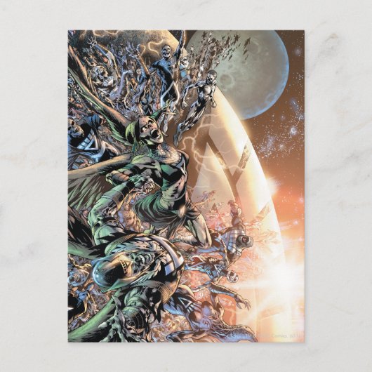 ブラックエストナイトグループと月 ポストカード (正面)