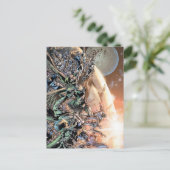 ブラックエストナイトグループと月 ポストカード (スタンド正面)