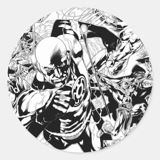 ブラックエストナイト漫画パネル ラウンドシール (正面)