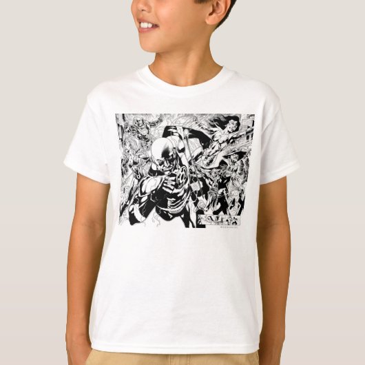 ブラックエストナイト漫画パネル Tシャツ (正面)