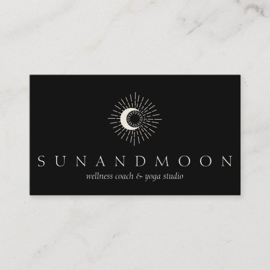 ブラックエナジーヒーリングサンムーンスピリチュアル 名刺 (正面)
