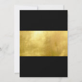 ブラックエレガンスインモーション結婚式招待状 招待状 (裏面)