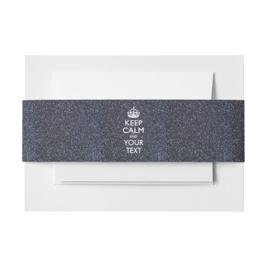 ブラックエレガンス保テキストを落ち着ける 招待状ベリーバンド (正面例)