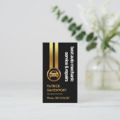 ブラックエレガンス打撃金ゴールドラインカー整備士 名刺 (スタンド正面)