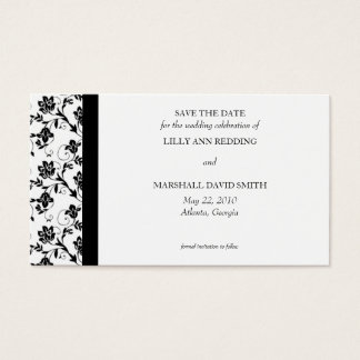 ブラックエレガンスSave The Date Card