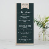 ブラックエレガントとタンの図書表紙結婚 メニュー (スタンド正面)