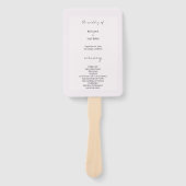 ブラックエレガントと薄紫のミニマル ハンドファン (正面)