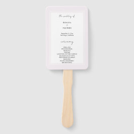 ブラックエレガントと薄紫のミニマル ハンドファン