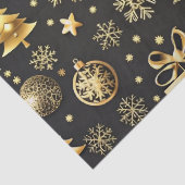 ブラックエレガントと金ゴールドのクリスマスプレゼント 薄葉紙 (詳細)