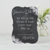 ブラックエレガントな結婚式 セーブザデート (スタンド正面)