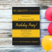 ブラックエレガントアンド金ゴールドズストライプラグジュアリー誕生日