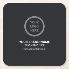 ブラックエレガントカスタムプロモーション スクエアペーパーコースター