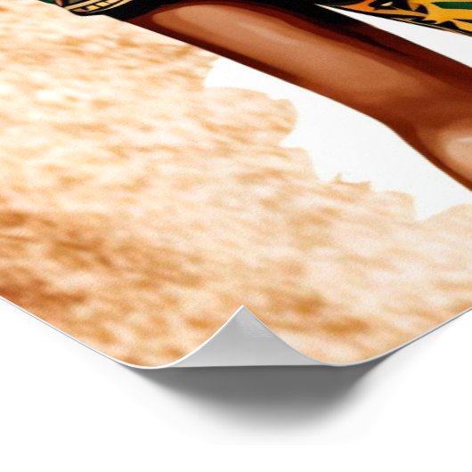 ブラックエレガントクイーンウォールアート – 強力なロイヤリティ ポスター (角)