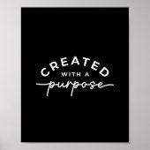 ブラックエレガントクリスチャン引用文 ポスター (正面)