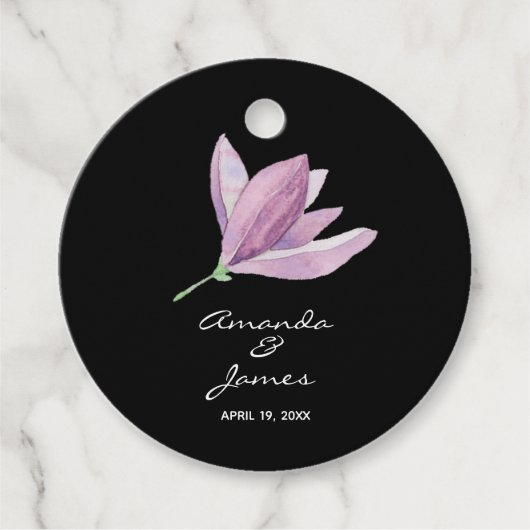 ブラックエレガントサンキューフローラ フェイバータグ (正面)