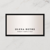 ブラックエレガントサ縁どテン金ゴールドプロフェッショナル コーリングカード (正面)