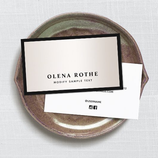 ブラックエレガントサ縁どテン金ゴールドプロフェッショナル コーリングカード