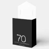 ブラックエレガントシルバーダイヤモンド70誕生日 フェイバーボックス (オープン)