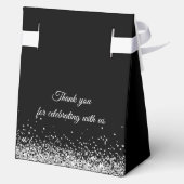 ブラックエレガントシルバーダイヤモンド80誕生日 フェイバーボックス (裏面)