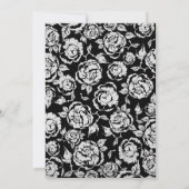 ブラックエレガントシルバーバラ70thバースデーパーティー 招待状 (裏面)