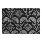 ブラックエレガントジャカードプリント装飾用クッション 枕カバー (裏面)