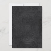 ブラックエレガントズのダイヤモンドの雪結婚片 招待状 (裏面)