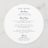 ブラックエレガントズ結婚メニュー&披露宴ありがとう メニュー (正面)