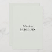 ブラックエレガントセージ緑の花嫁の提案カード セーブザデート (正面/裏面)