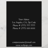 ブラックエレガントダマスクフライヤー チラシ (裏面)