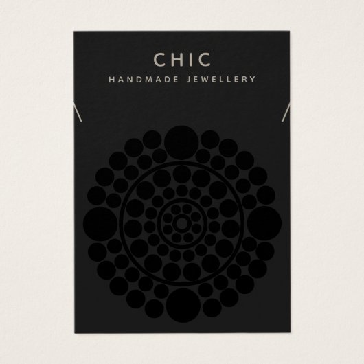 ブラックエレガントネックレスペンダントディスプレイ (正面)