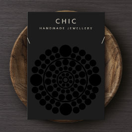 ブラックエレガントネックレスペンダントディスプレイ