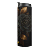 ブラックエレガントバラゴールデンアクセント タンブラー (回転右)