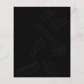 ブラックエレガントバーガー レストランメニュー招待状 (裏面)