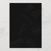 ブラックエレガントバーガー レストランメニュー ご招待 メニュー (裏面)