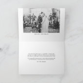 ブラックエレガントビートライスのスクリプ結婚ト写真 サンキューカード (内部)