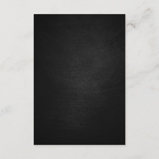 ブラックエレガントフローラウェディングレセプション エンクロージャーカード (裏面)