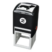 ブラックエレガントブフランスのルドッグ セルフインキングスタンプ (商品)