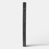 ブラックエレガントブラッフェイクシュ金属モノグラム Case-Mate iPhoneケース (裏面 / 左)