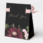 ブラックエレガントブルゴーニュフローラ結婚ズ フェイバーボックス (裏面サイド)