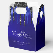 ブラックエレガントブルーグリッタードリップス警結婚察 フェイバーボックス (オープン)