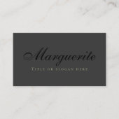 ブラックエレガントプロフェッショナルソーシャルメディア 名刺 (正面)