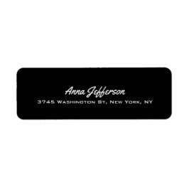 ブラックエレガントプロフェッショナルモダンパーソナル ラベル