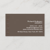 ブラックエレガントプロフェッショナルモダン名刺 名刺 (裏面)