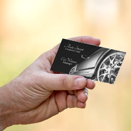 ブラックエレガントプロフェッショナル自動車 名刺