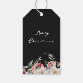 ブラックエレガントホリデーギフトラベル ギフトタグ (裏面)