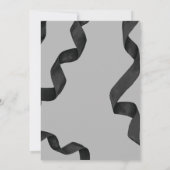 ブラックエレガントボウ卒業式パーティー 招待状 (裏面)