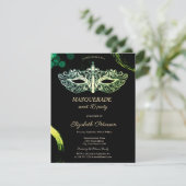 ブラックエレガントマスカレード、シックなマスク甘い16 招待状 (スタンド正面)