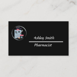 ブラックエレガントミニマル薬局 名刺